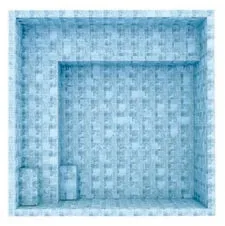 Compact standalone fiberglass spa diagram for a Kansas City backyard install