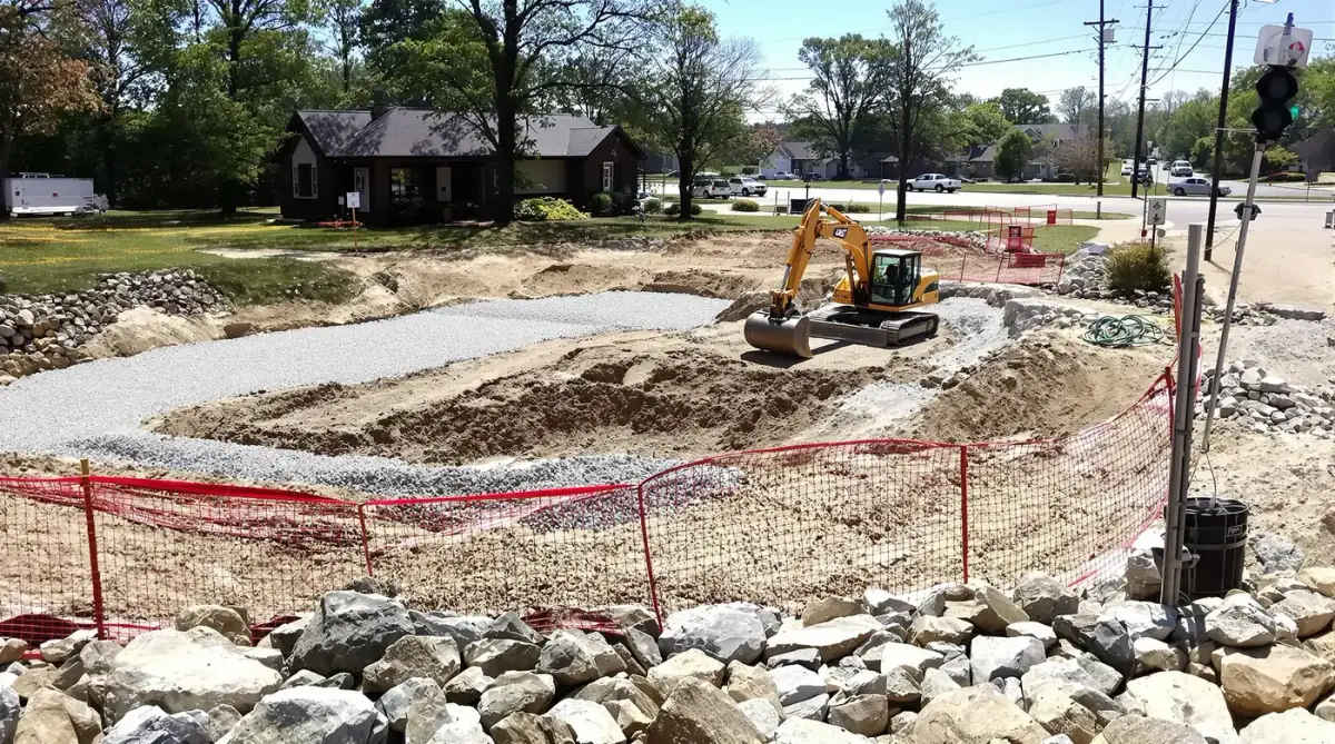 Commercial sitework and site preparation in Belton