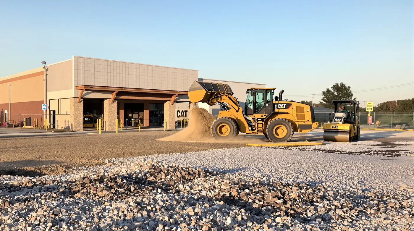 Commercial sitework and site preparation in Commercial Pad Sitework Along Grandview's 71 Highway Corridor